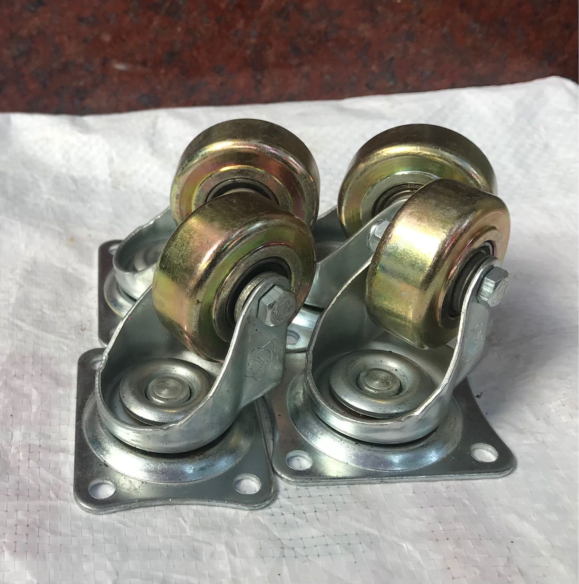 Bộ 4 bánh xe đẩy sắt 5cm