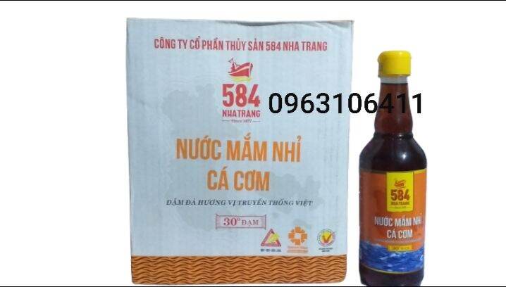 Nước mắm 584 nha trang 30 đạm nhựa