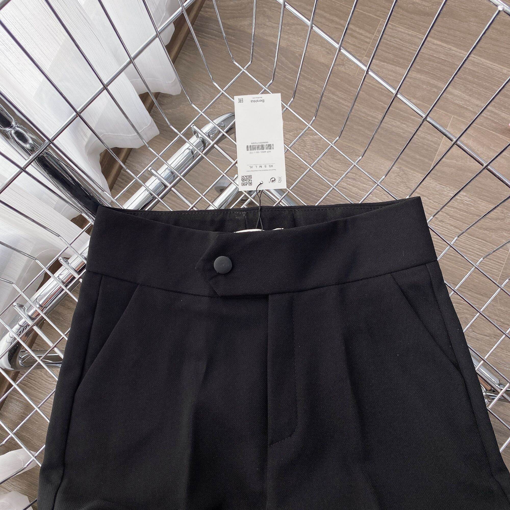 Quần Baggy Cúc Bấm Phom Siêu Chuẩn Màu Đen
