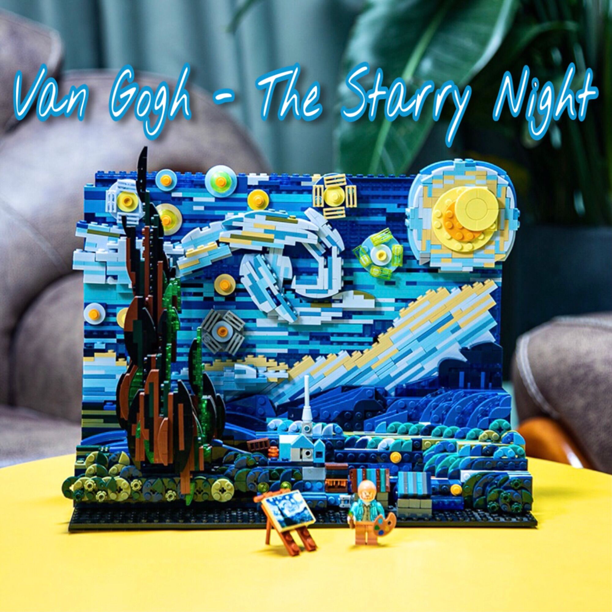 Đồ chơi lắp ghép lego bức họa Đêm đầy sao của Van Gogh - Starry Night - Đồ chơi Xếp hình Mô hình DK3001