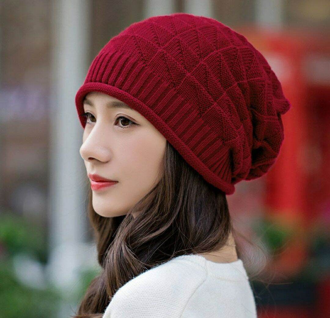 Mũ len nón len nam nữ thời trang Hàn Quốc mới