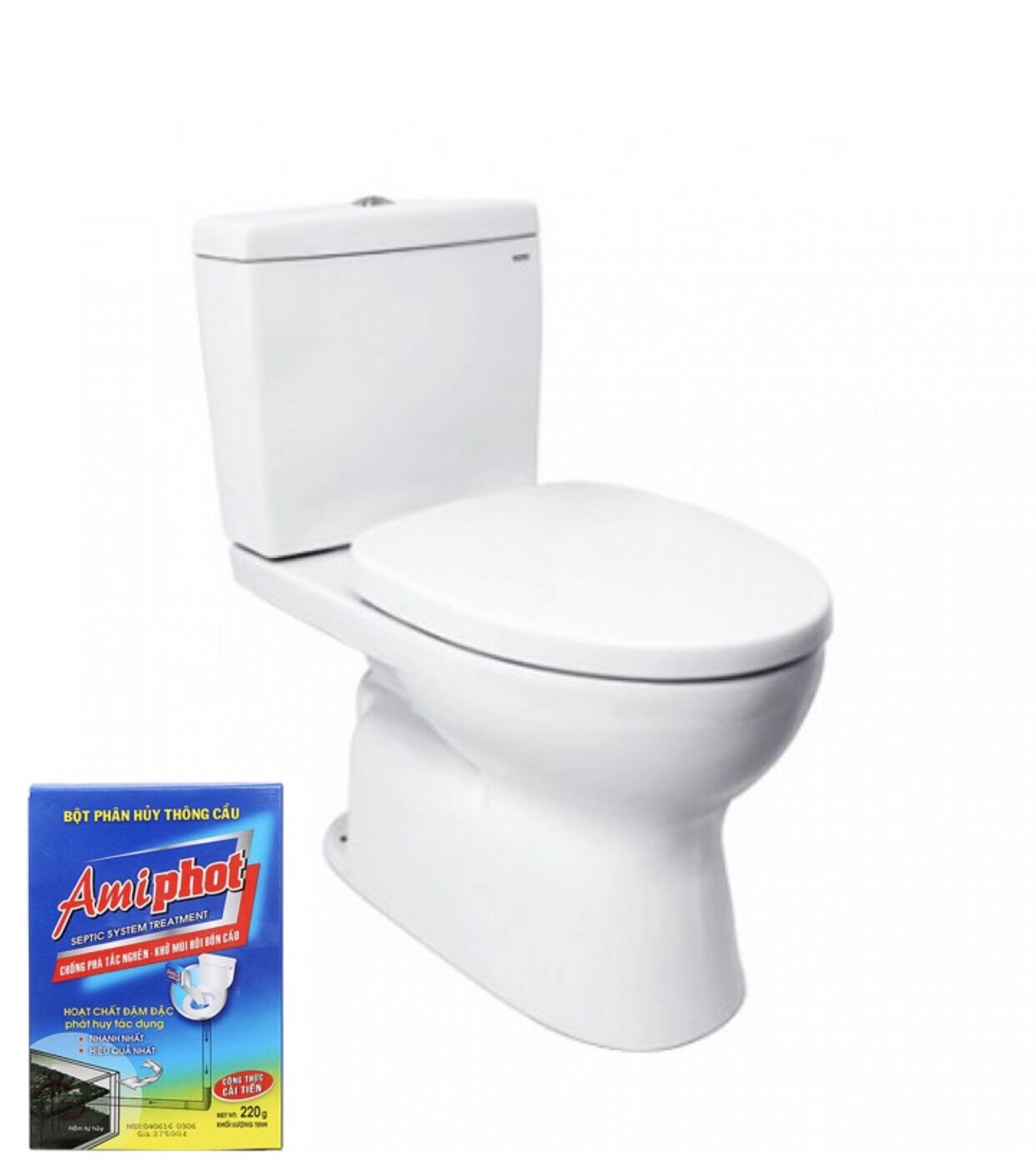 Bột phân hủy thông cầu Amiphot - Hộp 220g