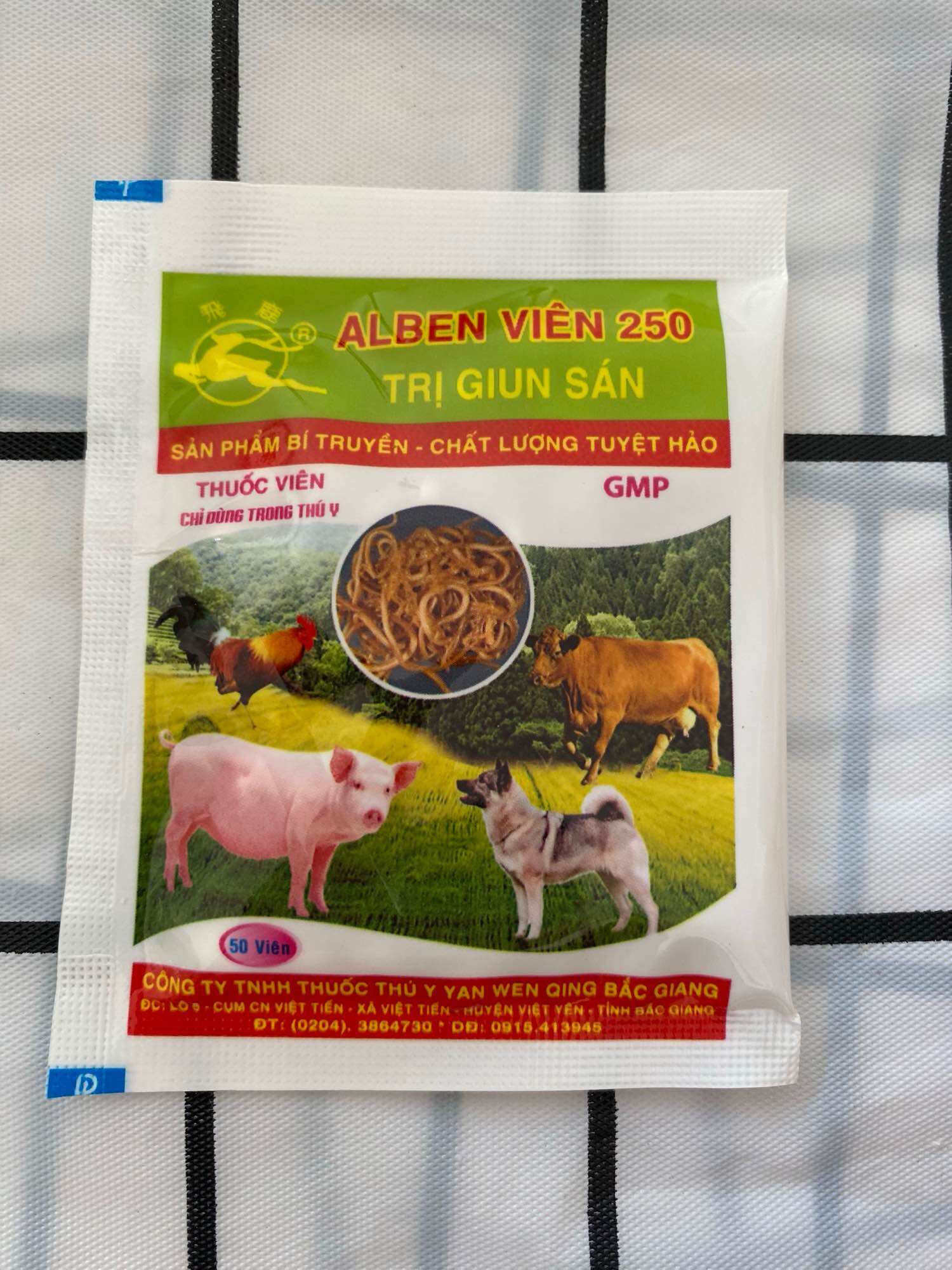 Alben viên 250 - Xổ giun dạng viên