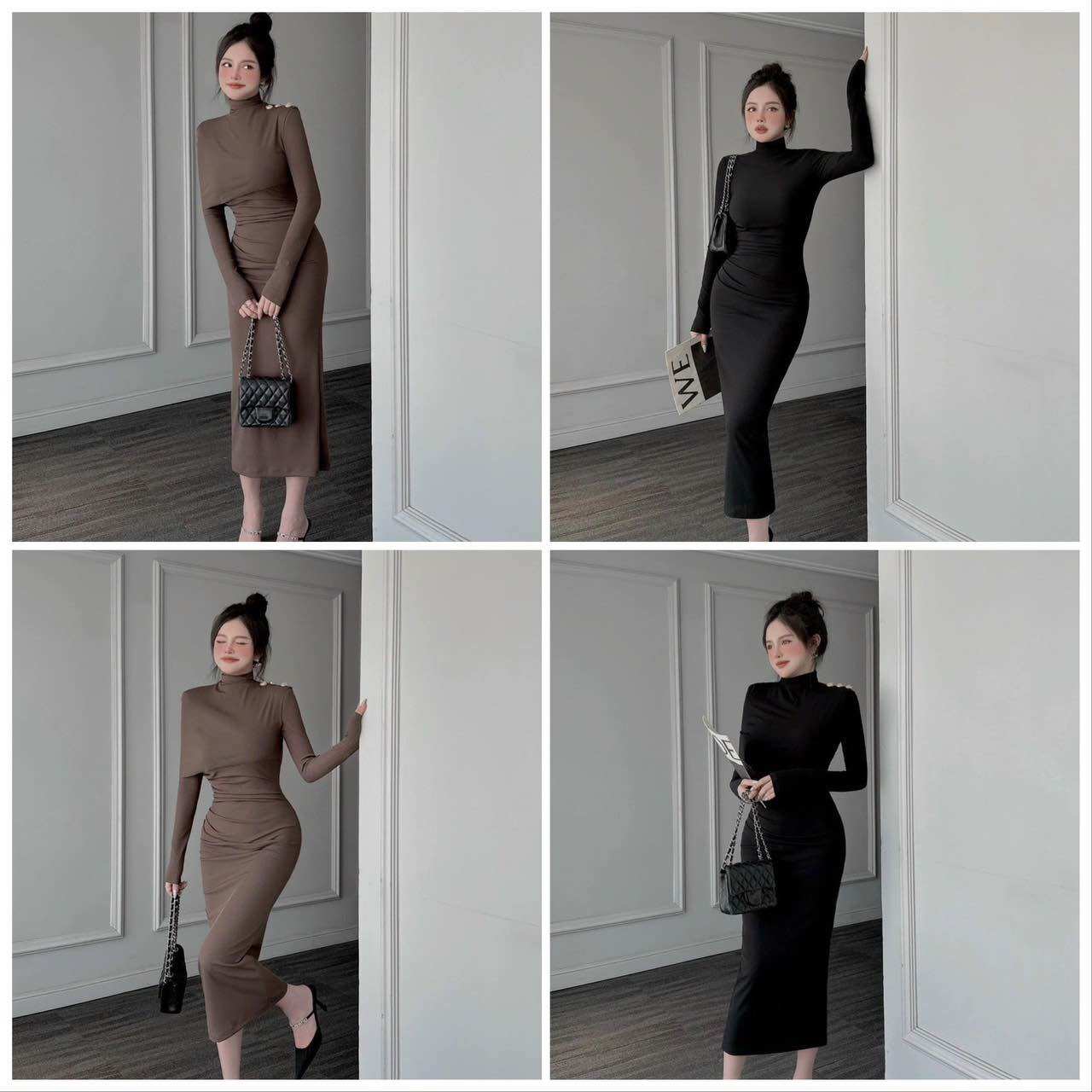 Đầm body mặt 2 kiểu
