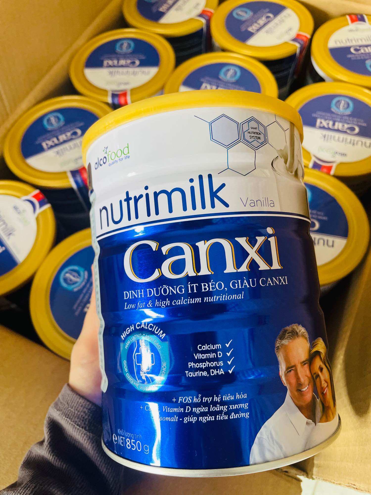 Sữa Nutrimilk canxi Phòng ngừa Loãng Xương, bổ sung dinh dưỡng 900g (Date mới)