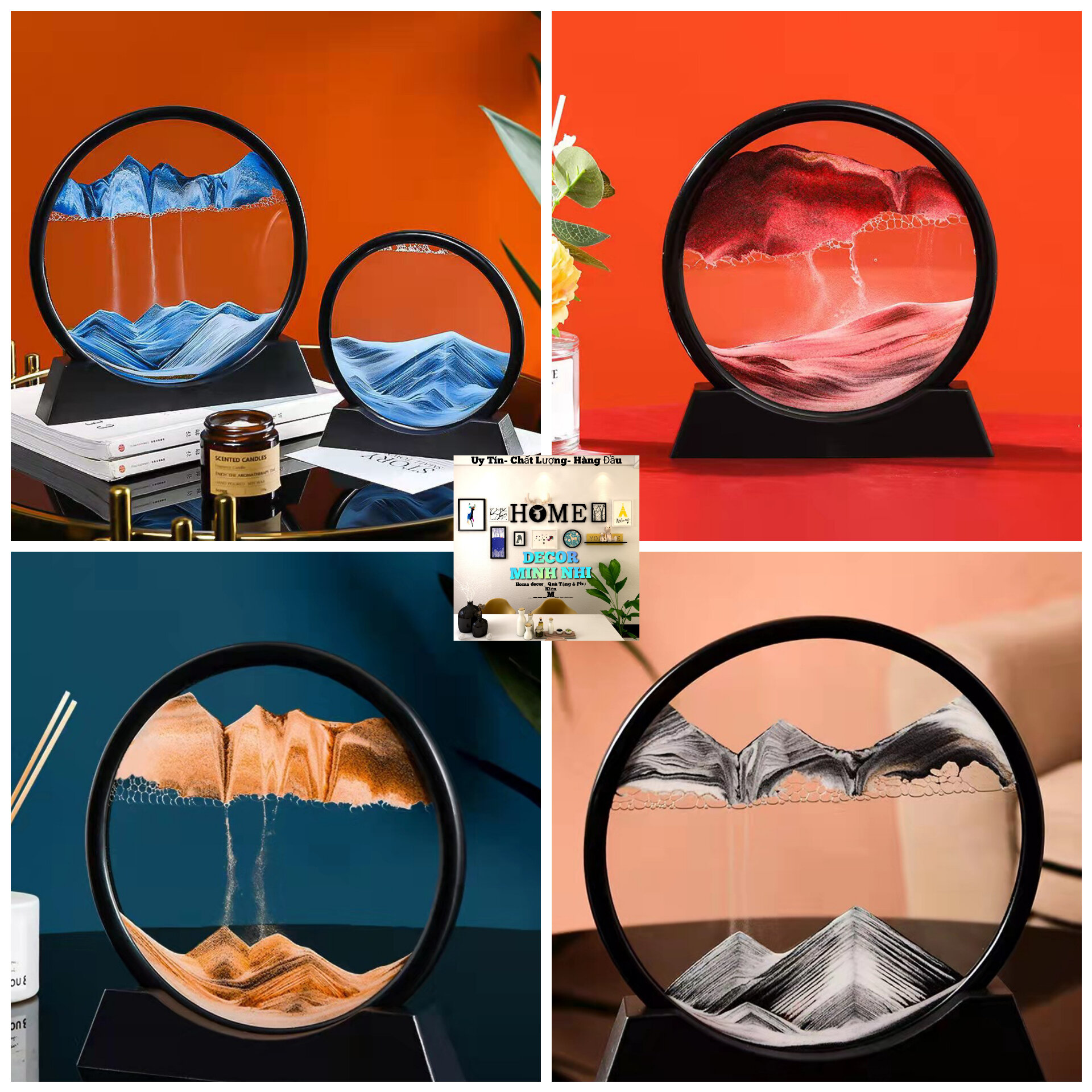 Tranh cát 3D chuyển động ngẫu nhiên, sản phẩm cao cấp dùng để trang trí phòng khách, bàn làm việc, quà tặng cho người thân