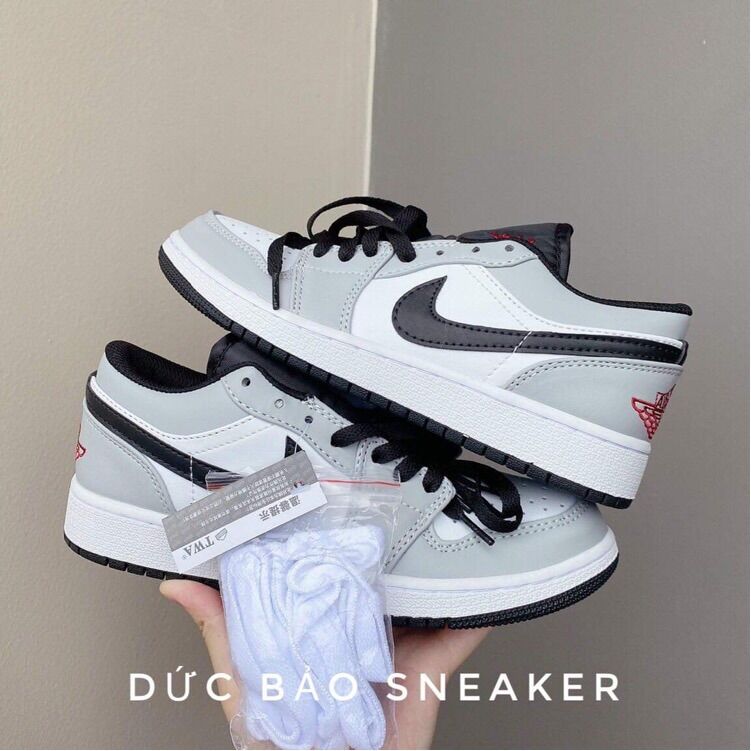 Jordan xám thấp cổ . Giày jd1 xám thể thao nam nữ sneaker