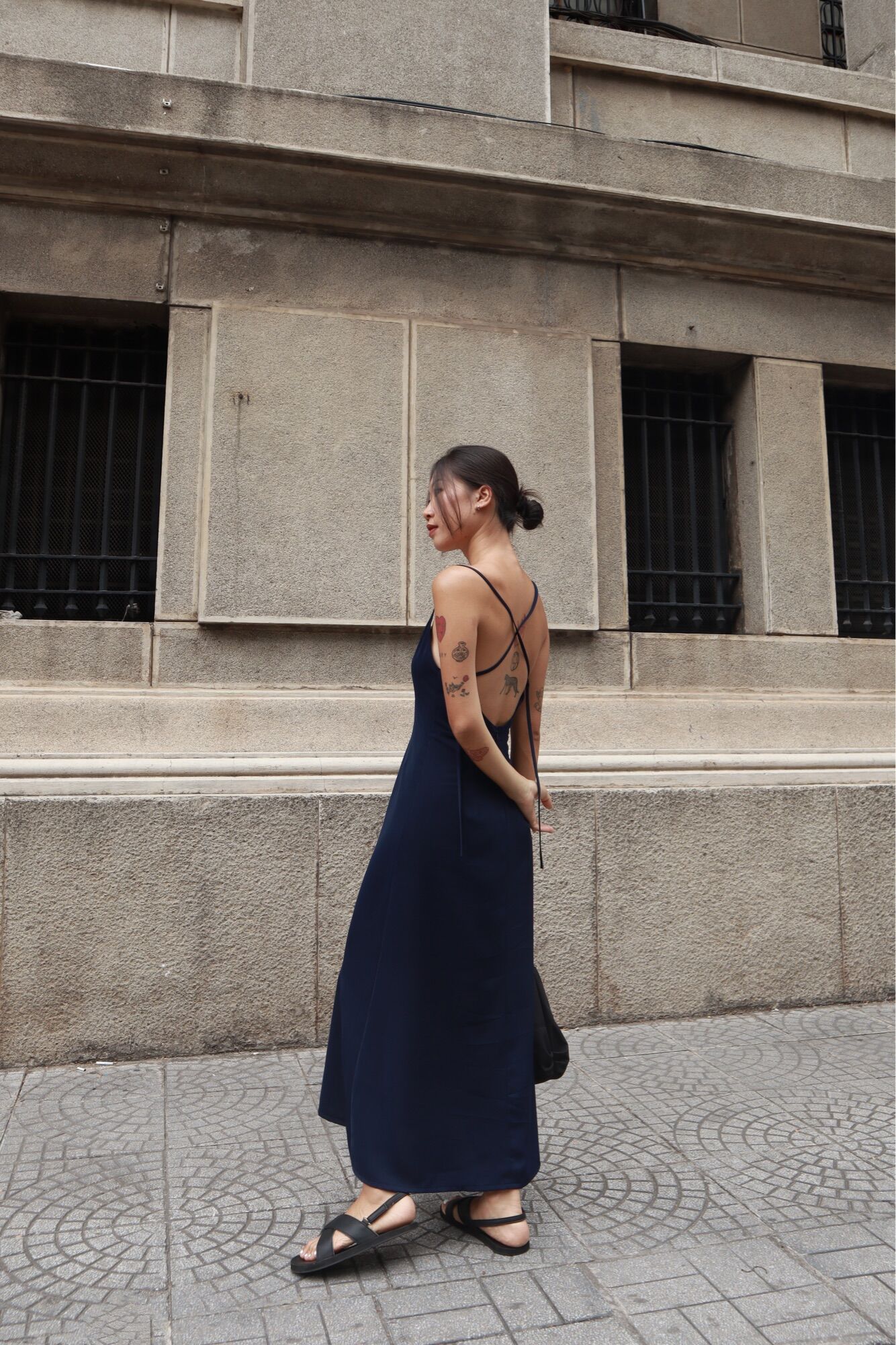 Váy hai dây lụa mát mẻ blen dress | flanh