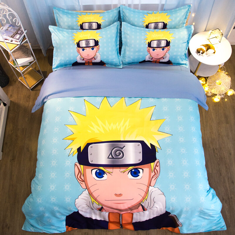 Naruto Xiao Organization One-Piece Duvet Cover Itachi Uchiha Quilt Naruto Sasuke Spot Cartoon Anime Children's Duvet Cover
