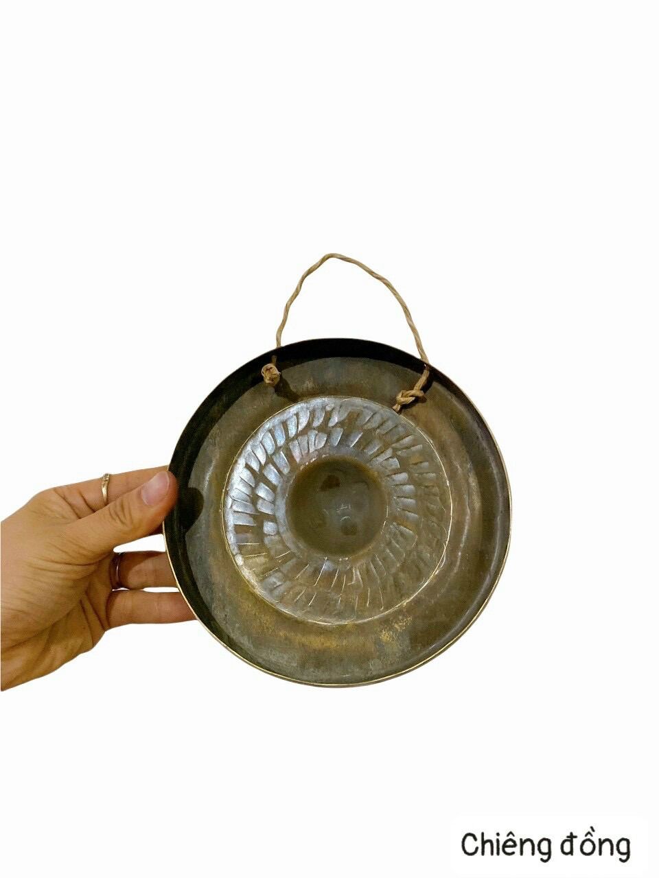 CHIÊNG ĐỒNG 16 CM LÀM BẰNG ĐỒNG
