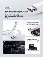 WP | Dây Cáp Dữ Liệu Silicone Chống Sốc Sạc Nhanh 100W cho iPhone 16, iPhone 15 Pro Max, Android Mate 60 Pro, Máy Tính Bảng, Ô Tô