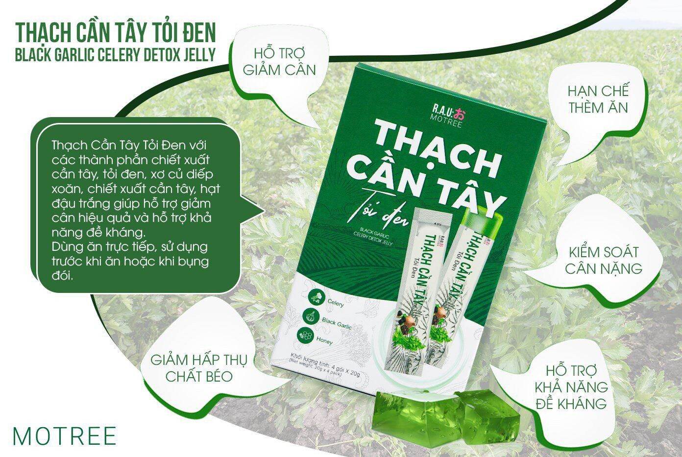 Cần Tây Mật Ong Motree ( hộp 14 gói )
