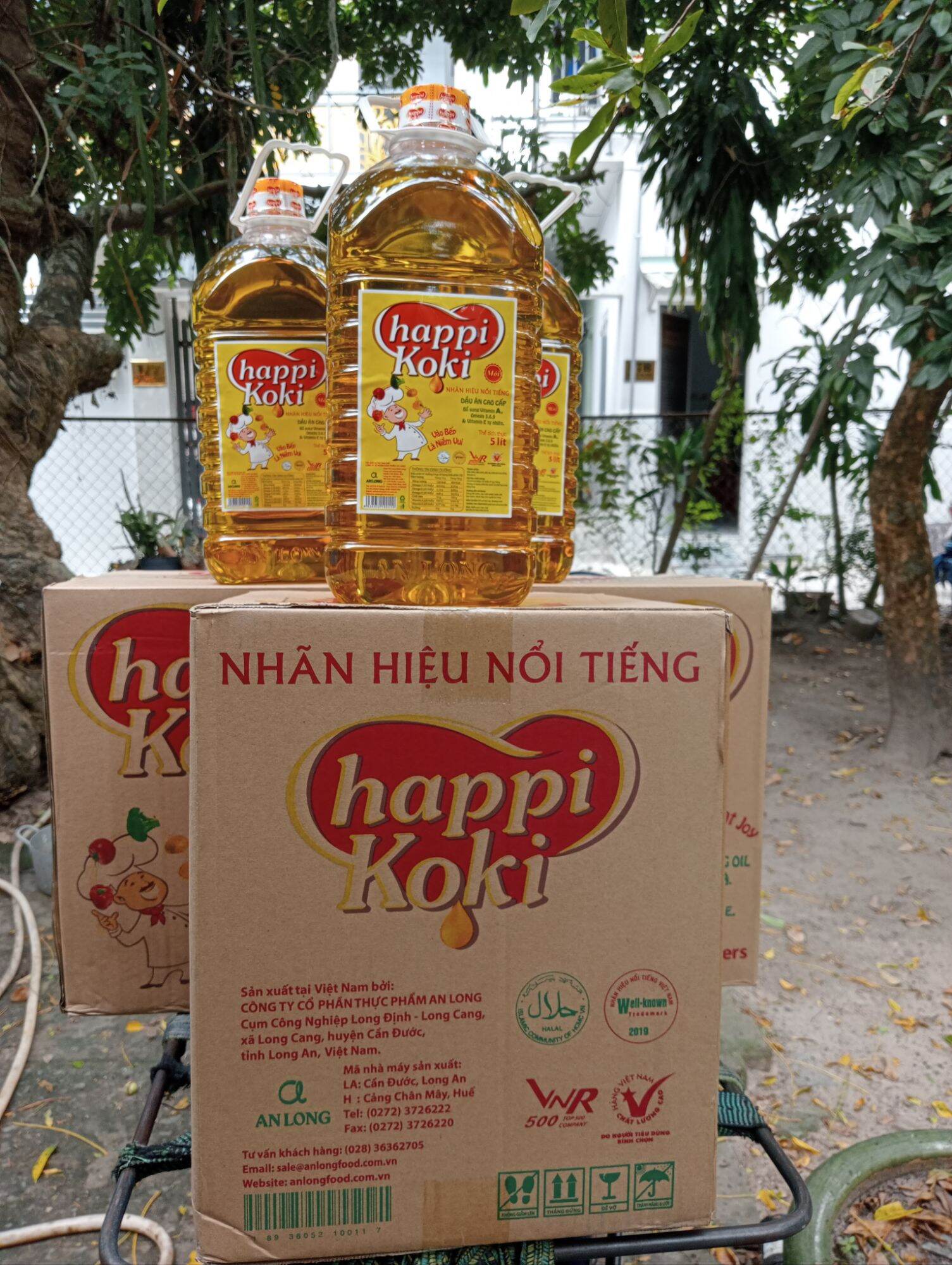 Dầu ăn happi Koki can 5 lít