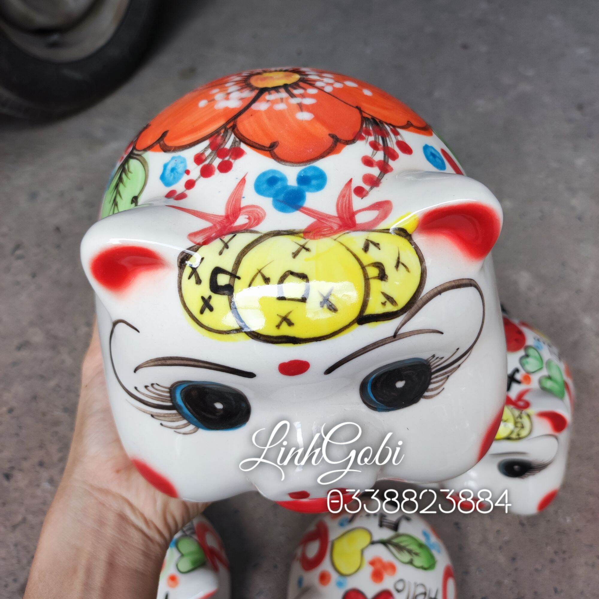 Heo sứ tiết kiệm , lợn sứ Bát tràng