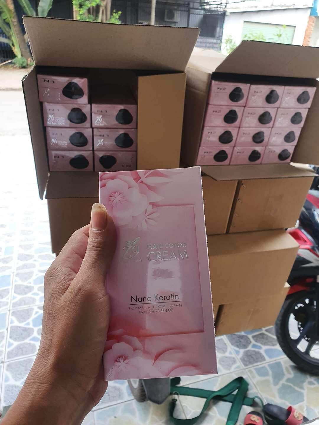 Kem nhuộm tóc phủ bạc màu đen N1 Z9