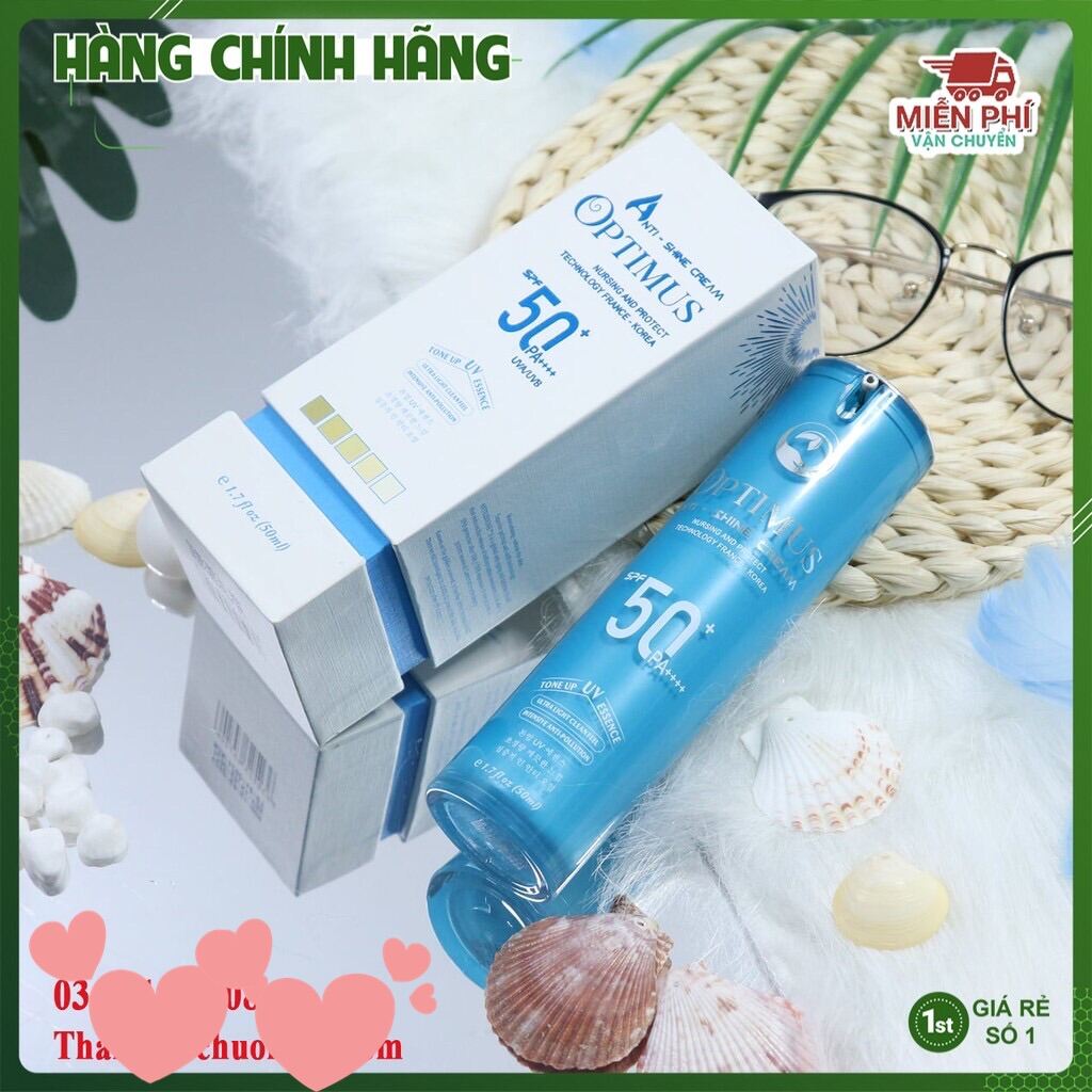 [Hàng Chính Hãng - Mua 1 Tặng 2] Kem Chống Nắng Optimus Thanh Mộc Hương 50Ml Kiềm Dầu Chống Trôi Nâng Tông Ngăn Ngừa Lão Hoá