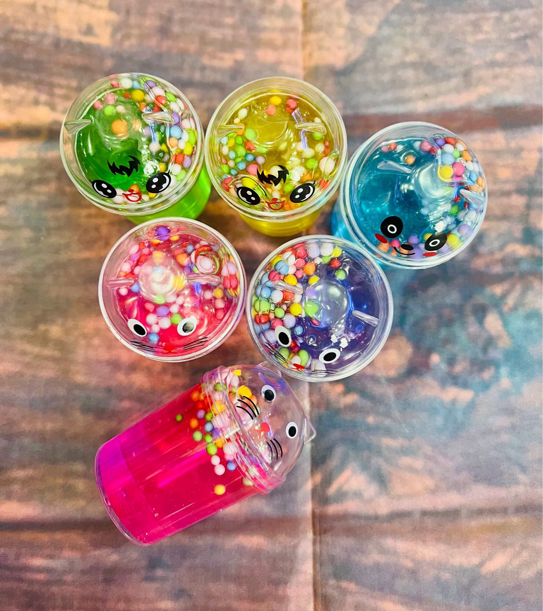 Hủ slime mini nhiều hình, màu cho bé