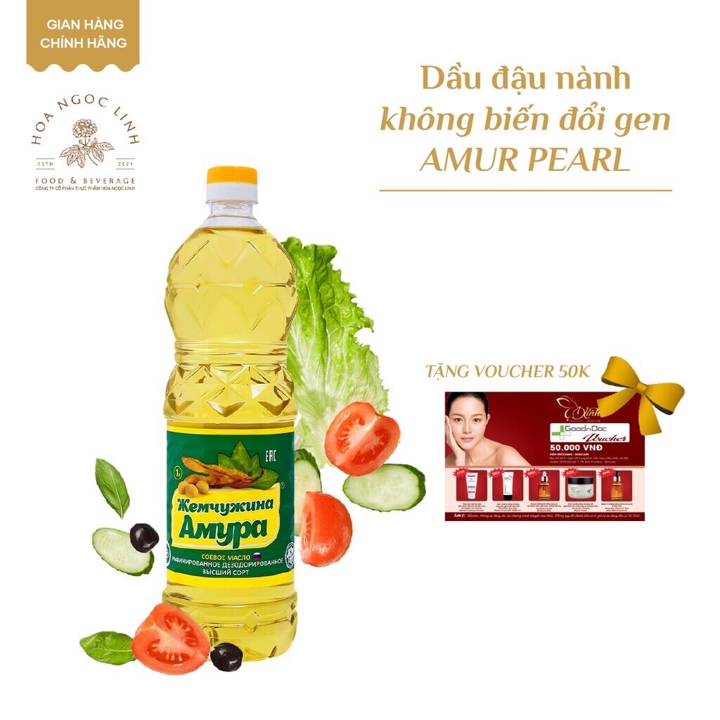 Dầu ăn đậu nành không biến đổi Gen Amur Pearl
