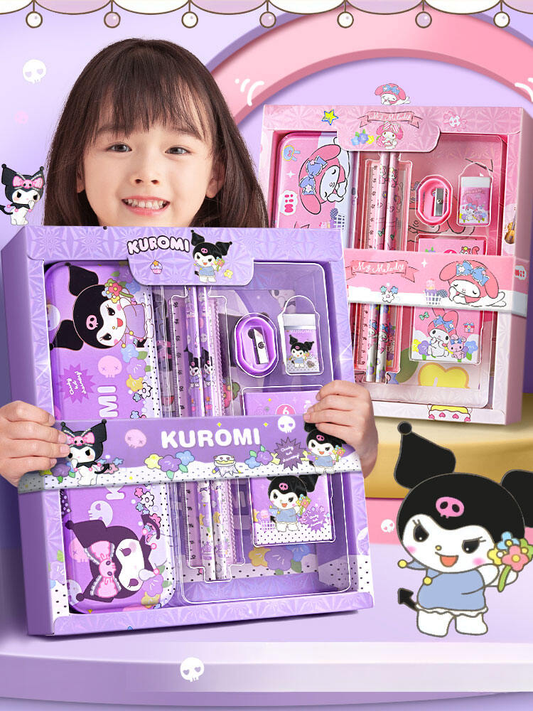 Bộ Văn Phòng Phẩm Dành Cho Sinh Viên Sanrio Kuromi - Hoạt Hình Cinnamoroll My Melody Pencils Tẩy Thư