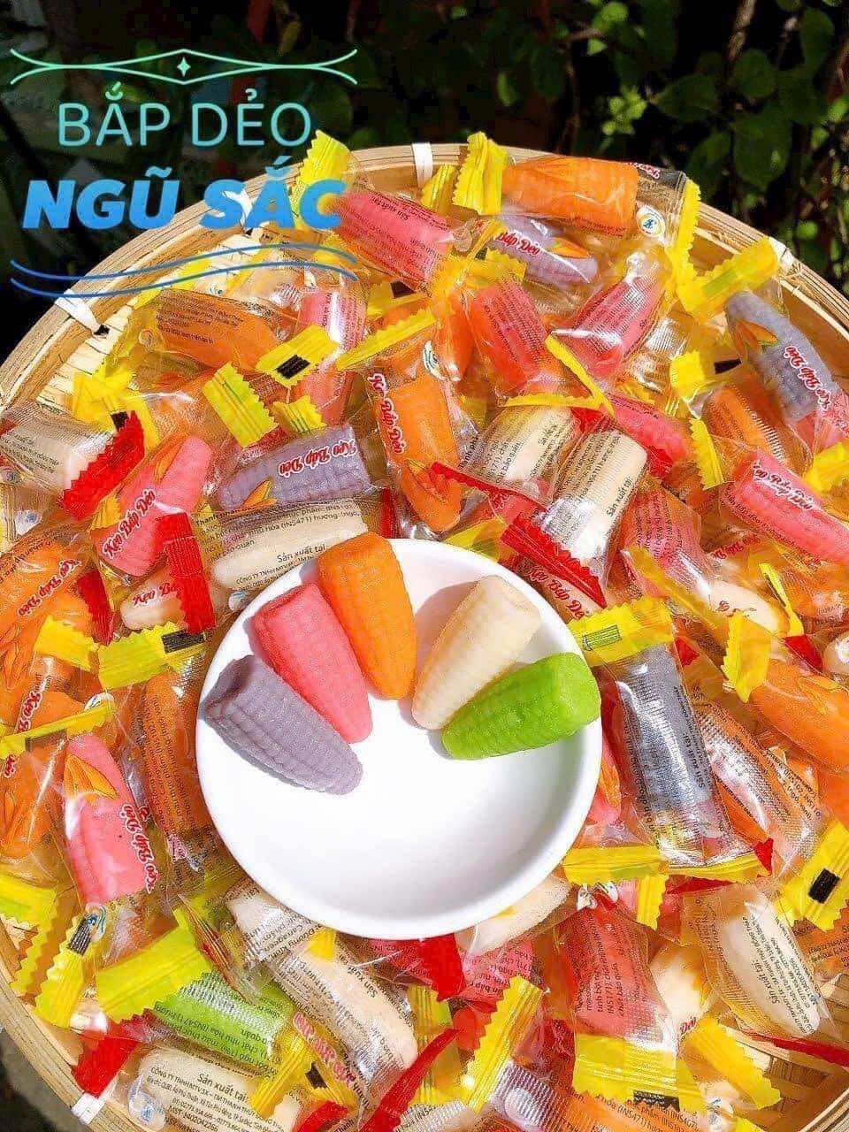Kẹo dẻo bắp ngũ sắc túi 500gr