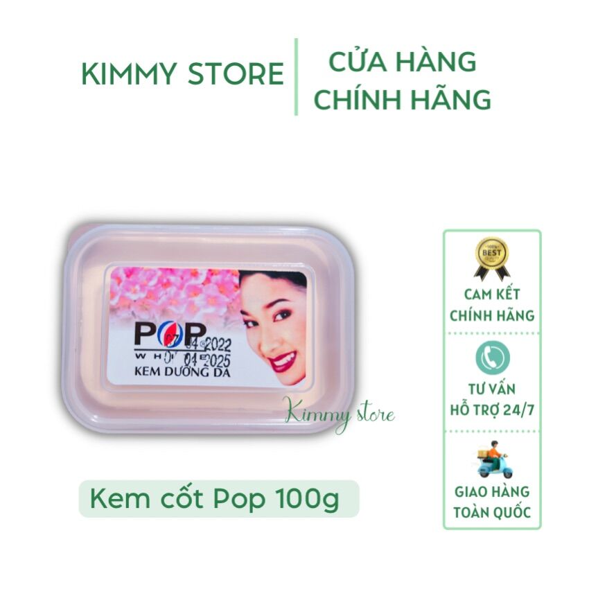 Lẻ 1 hộp kem cốt pop 100g dưỡng trắng da body