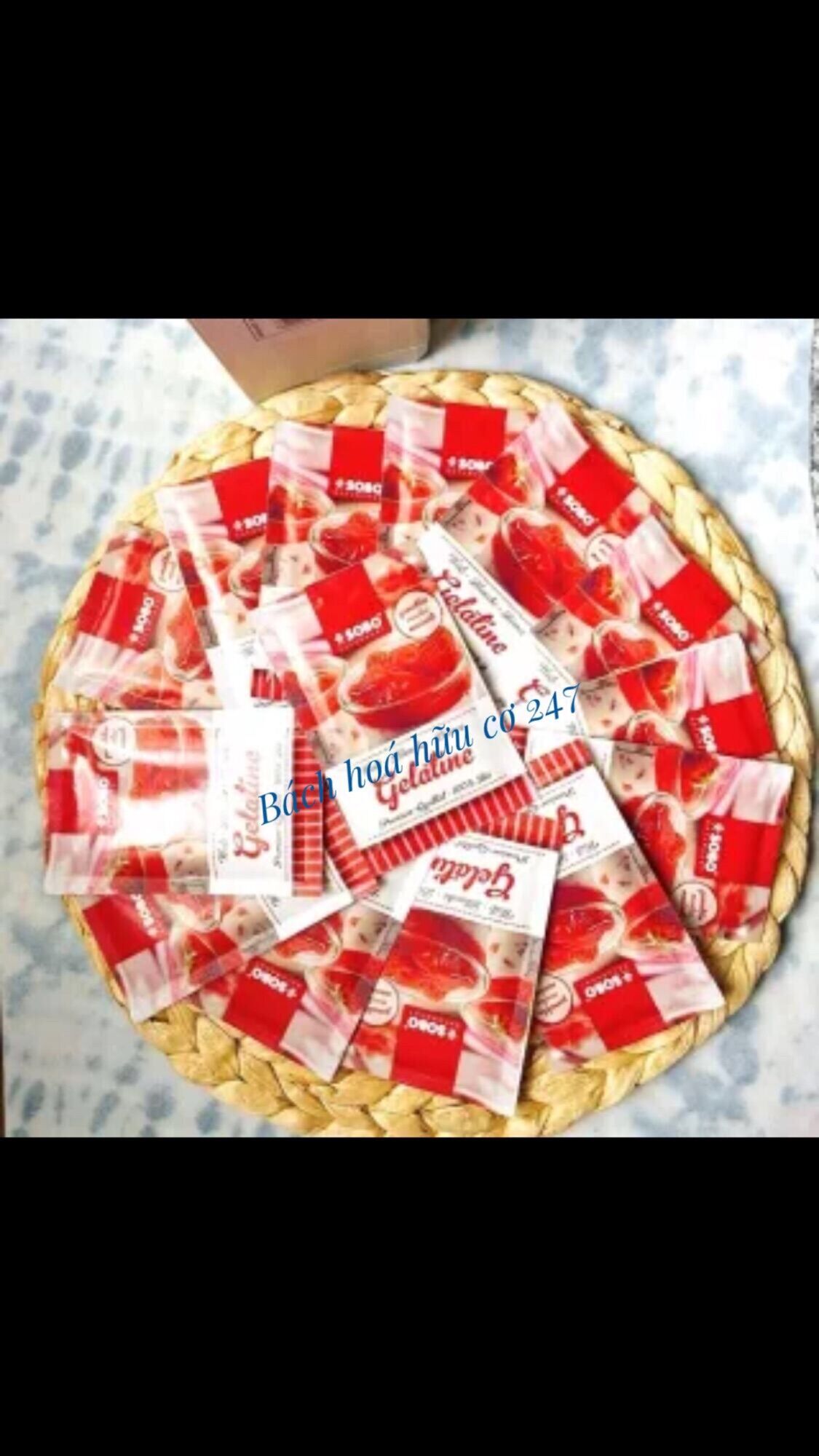 Gelatin dạng bột hữu cơ Sobo 9g - Date 7/2023