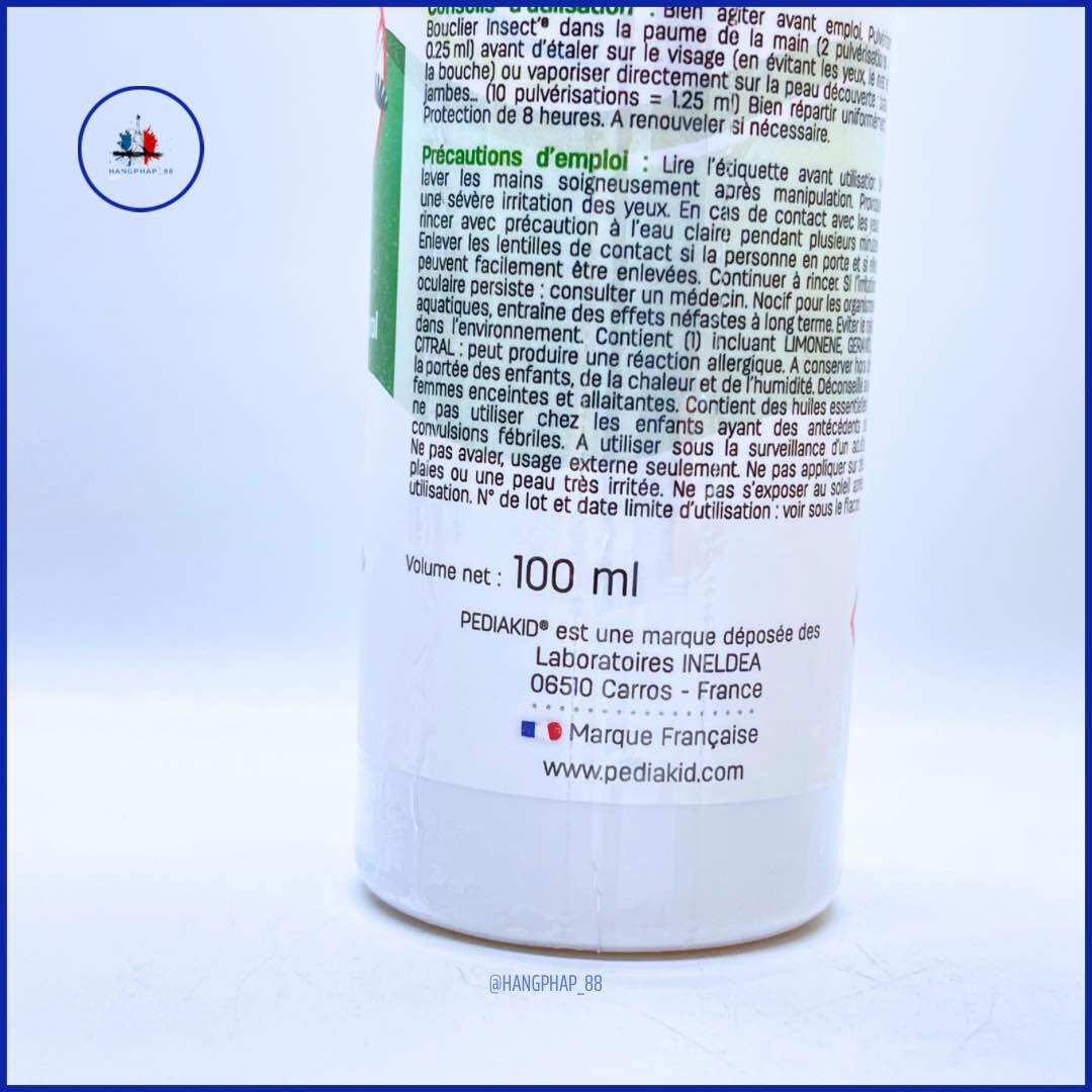Xịt chống muỗi Pediakid Pháp 100ml