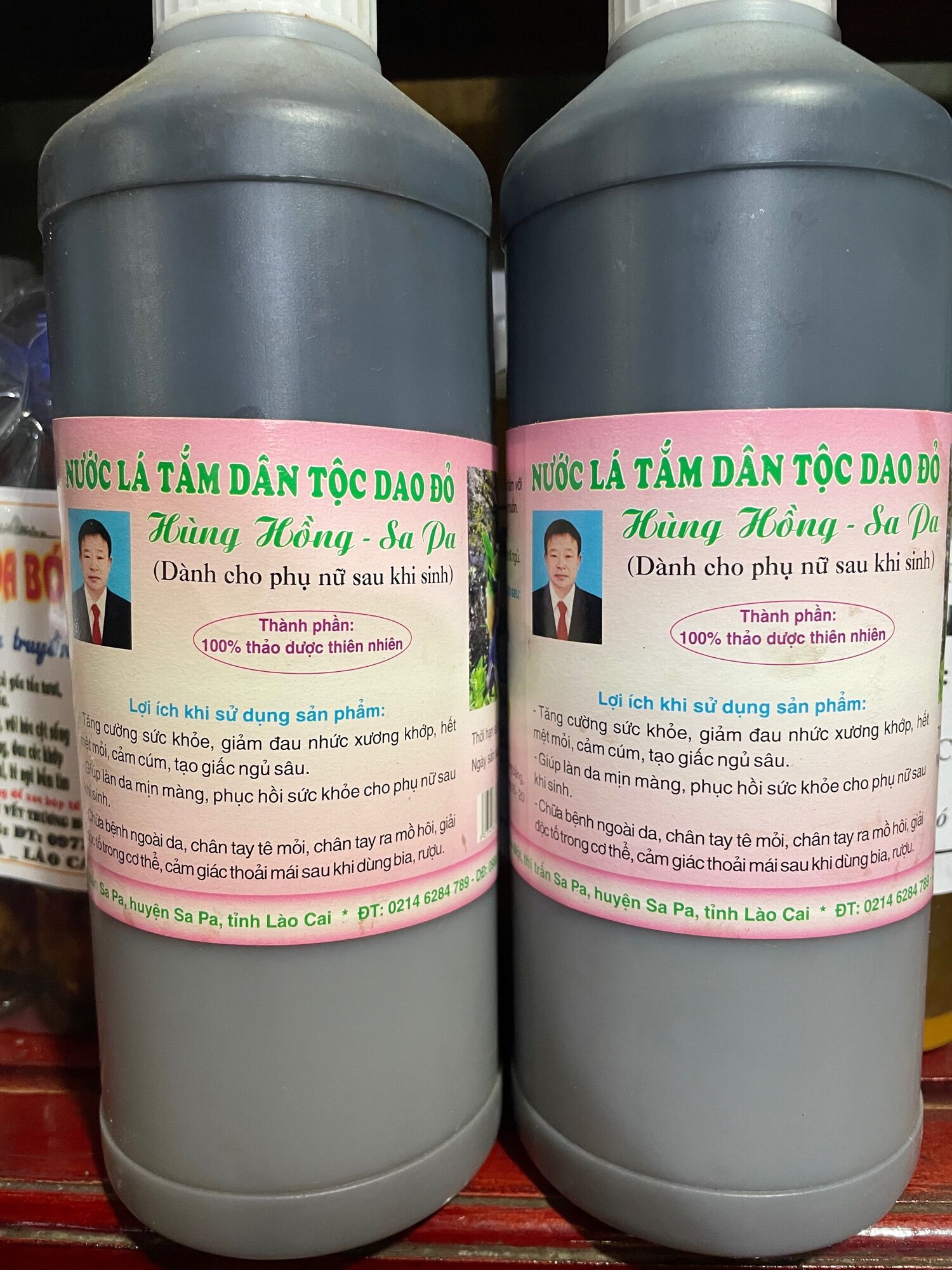 Nước tắm lá dao đỏ cho phụ nữ sau sinh và mọi lứa tuổi chai 1lit