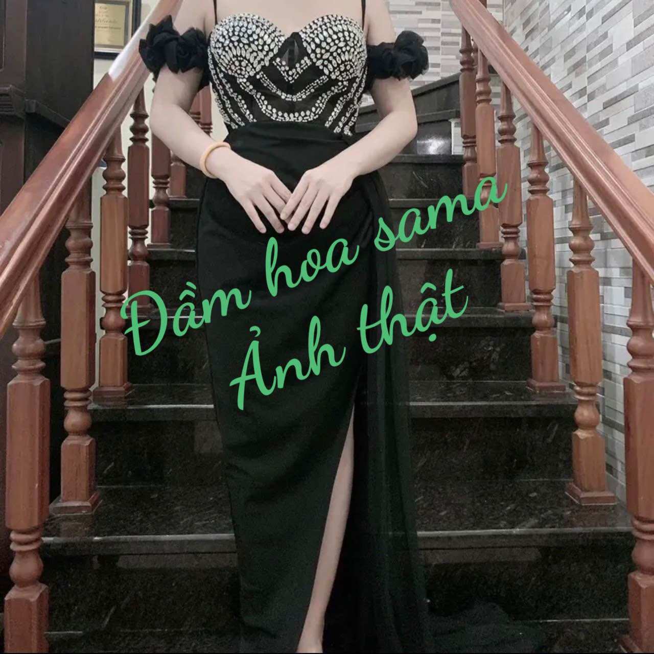ĐẦM BODY BẸT TÀ LƯỚI RỜI KẾT ĐÁ( kèm ảnh thật )