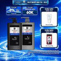 Combo Dầu gội và Sữa tắm cao cấp Romano VIP Vision sang trọng cuốn hút/ Vip Passion mạnh mẽ cuốn hút 650g/chai