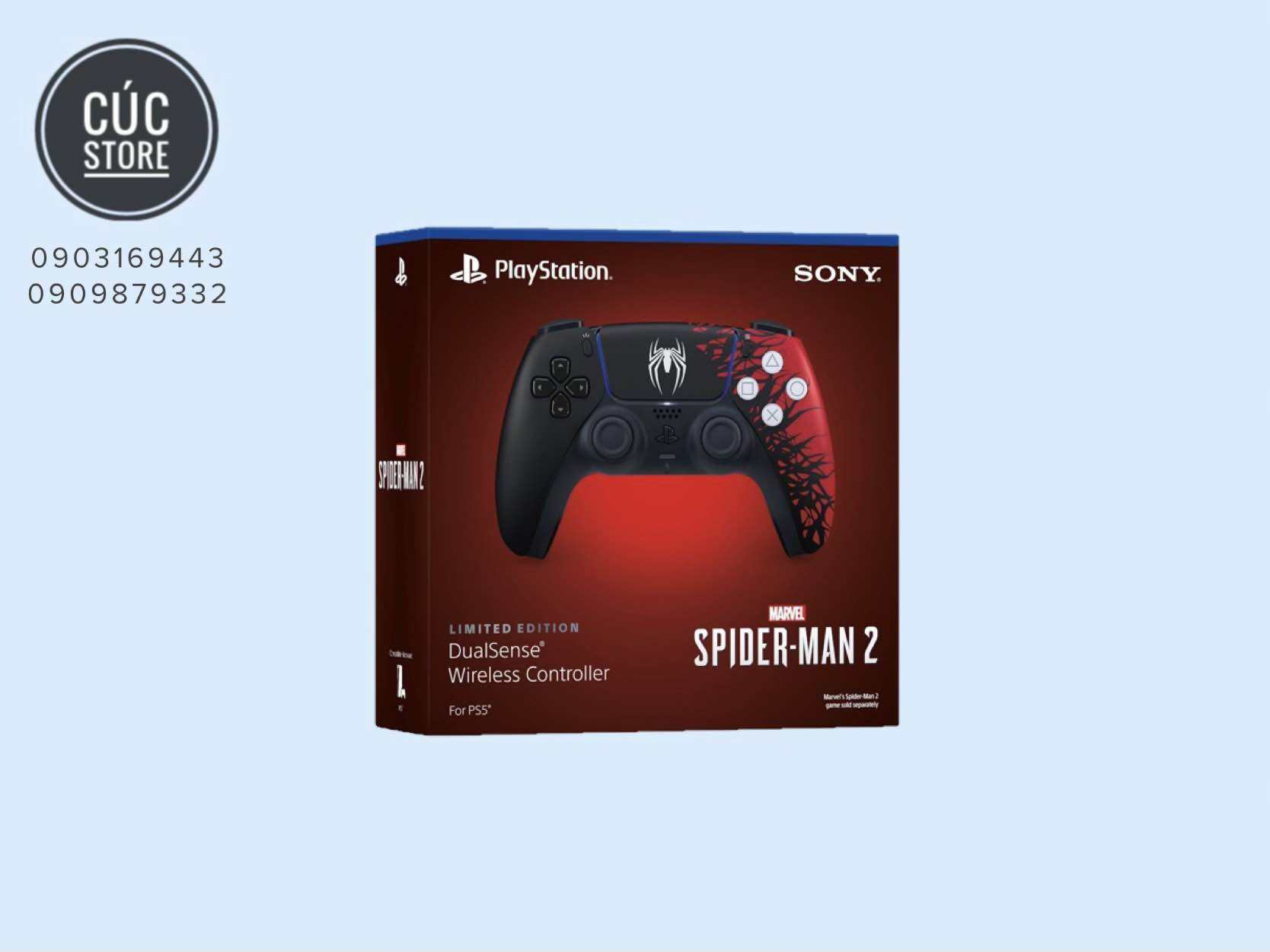 Tay cầm chơi game Playstation PS5 Marvel Spider-Man limited