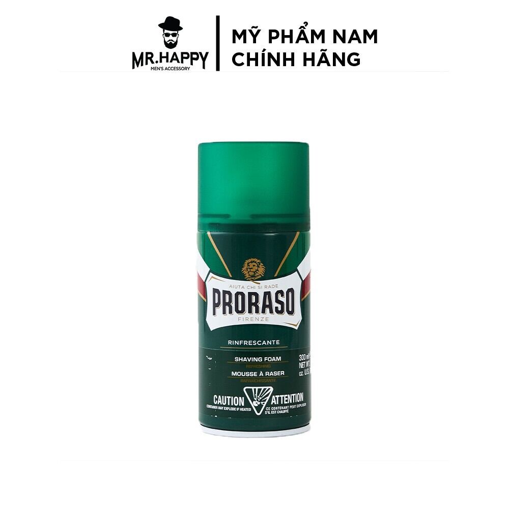 Bọt Cạo Râu Proraso Shaving Foam Refresh Eucalyptus 300ml