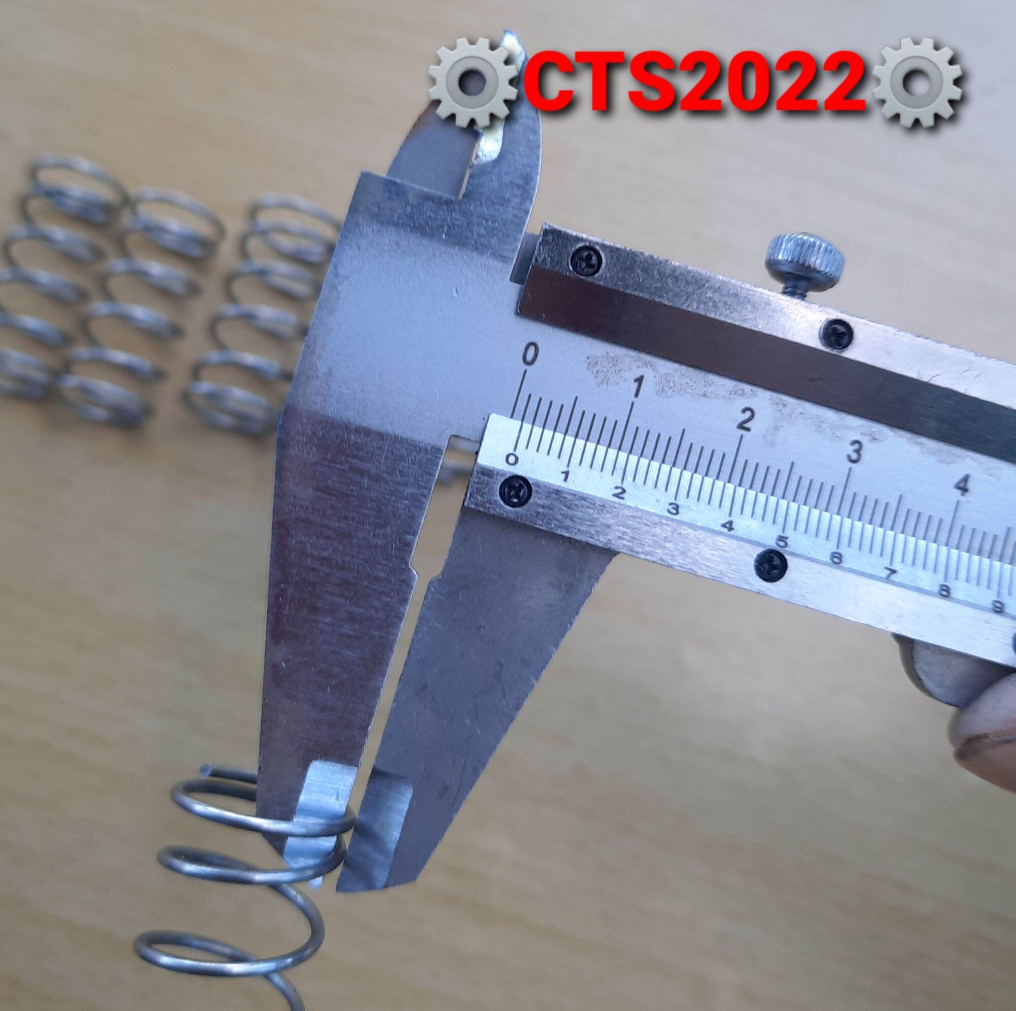 Lò xo nén inox304 phi 16mm sợi 1.2mm dài 35mm