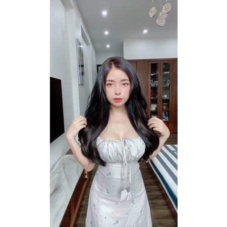 Tóc nối kẹp phím 9 mảnh xoăn layer. Tóc giả kẹp 9 phím tơ Hàn