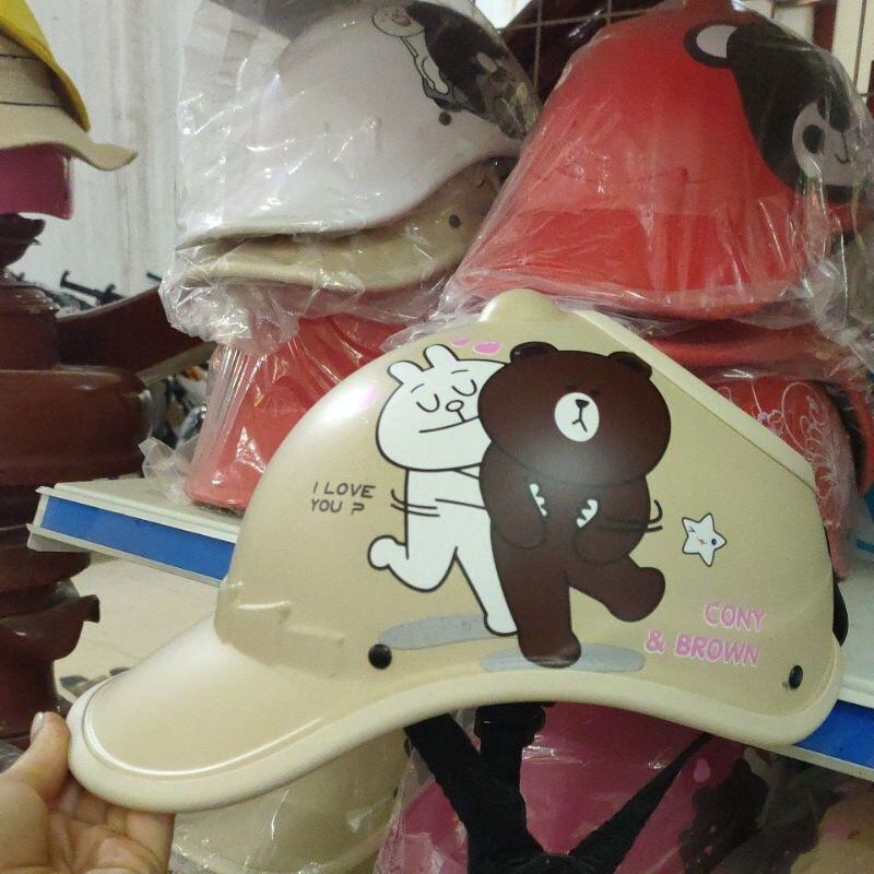Mũ bảo hiểm khoét đỉnh buộc tóc