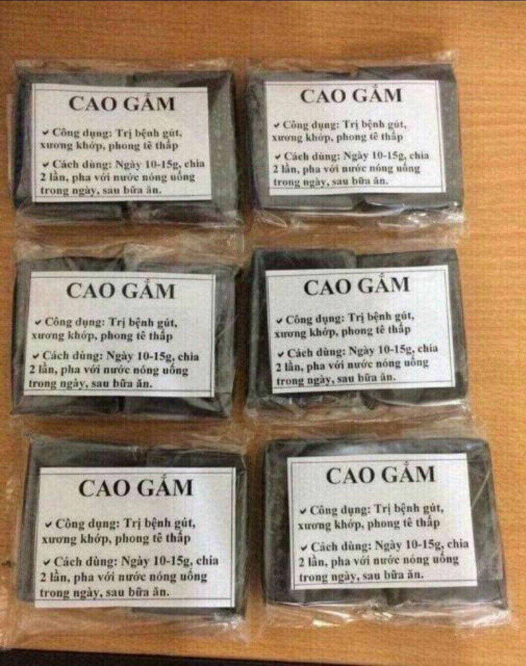 Cao gắm 100gr dùng cho đau nhức xương khớp, phong tê thấp ,gút