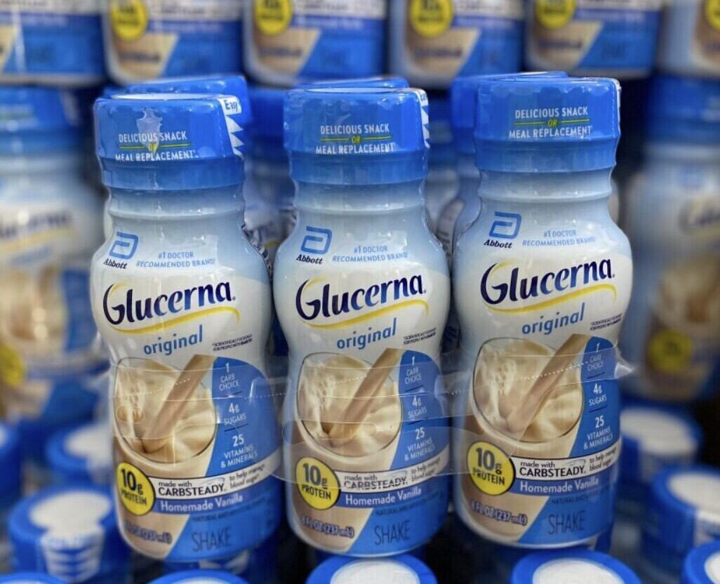 🍀🥛[HSD 02/2024] Lốc 6 chai Sữa nước cho người tiểu đường Glucerna Vanilla 237ml của Mỹ