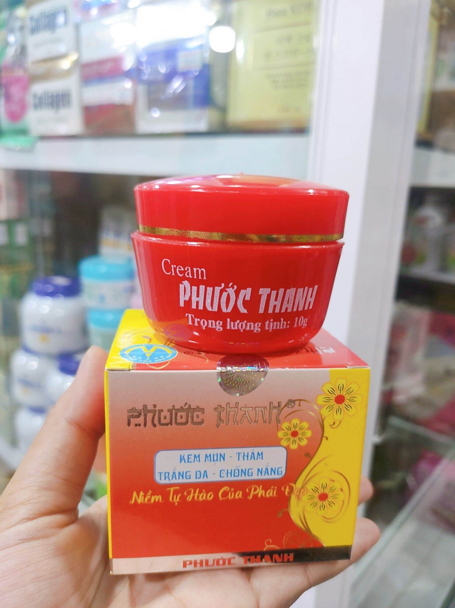 Kem phước thanh đỏ - mụn thâm, dưỡng trắng da chống nắng