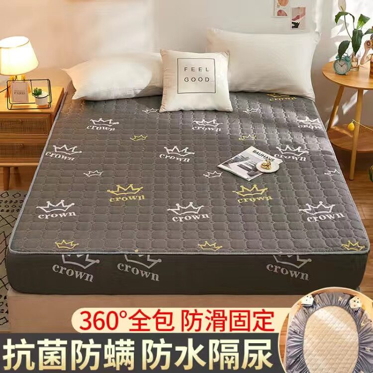 Ga giường chống thấm nước chần bông dày dặn chống thấm ga giường trẻ em ga giường bảo vệ 1.8 simmons ga giường ga giường