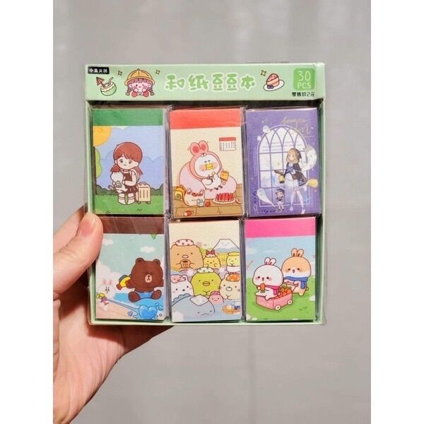 Sticker quyển 38 tờ chibi dễ thương