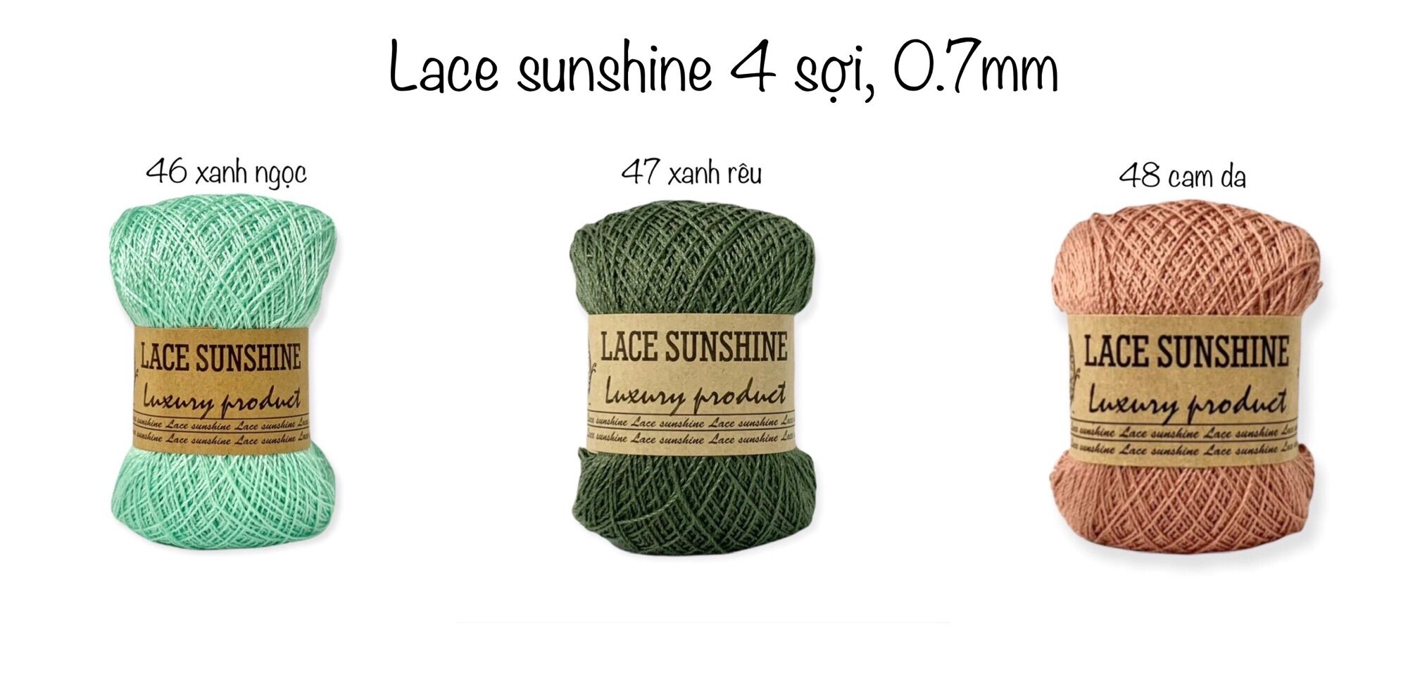 Lace Sunshine 4 sợi 0.7mm
