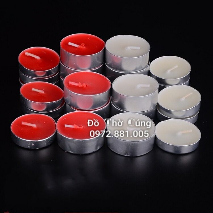 Nến tealight không mùi không khói ( 10 viên )