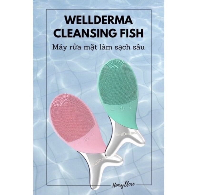 Máy rửa mặt cá Wellderma - Bảo hành 1 đổi 1 trong 1 Tháng