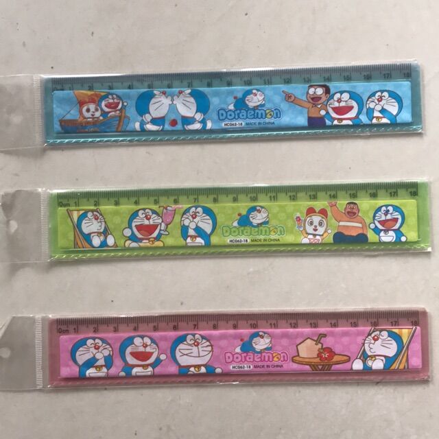 Combo 5 thước kẻ hình Doremon dễ thương