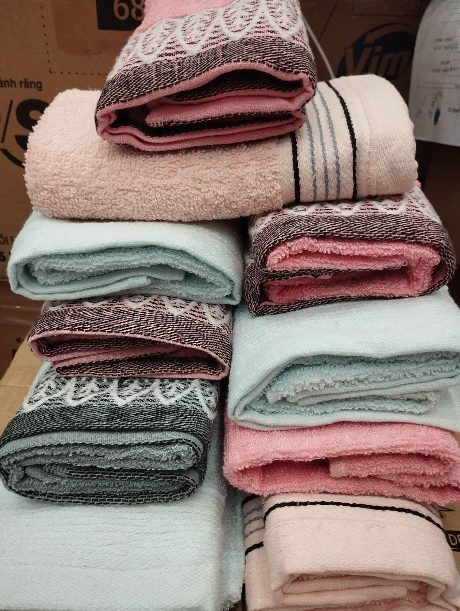 Khăn bông sợi cotton (35cm x70cm)