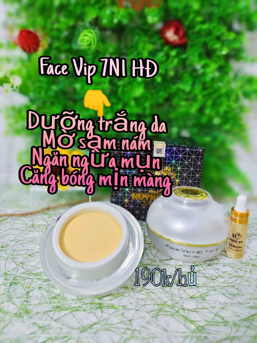 Kem Face Vip Hđ 7N1 Siêu Dưỡng Trắng Da