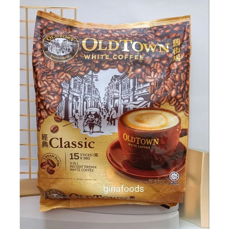 [Date T6/2025] (Bao Bì Mới) Cà phê trắng Old Town White Coffee Malaysia Classic (Vị Truyền Thống)