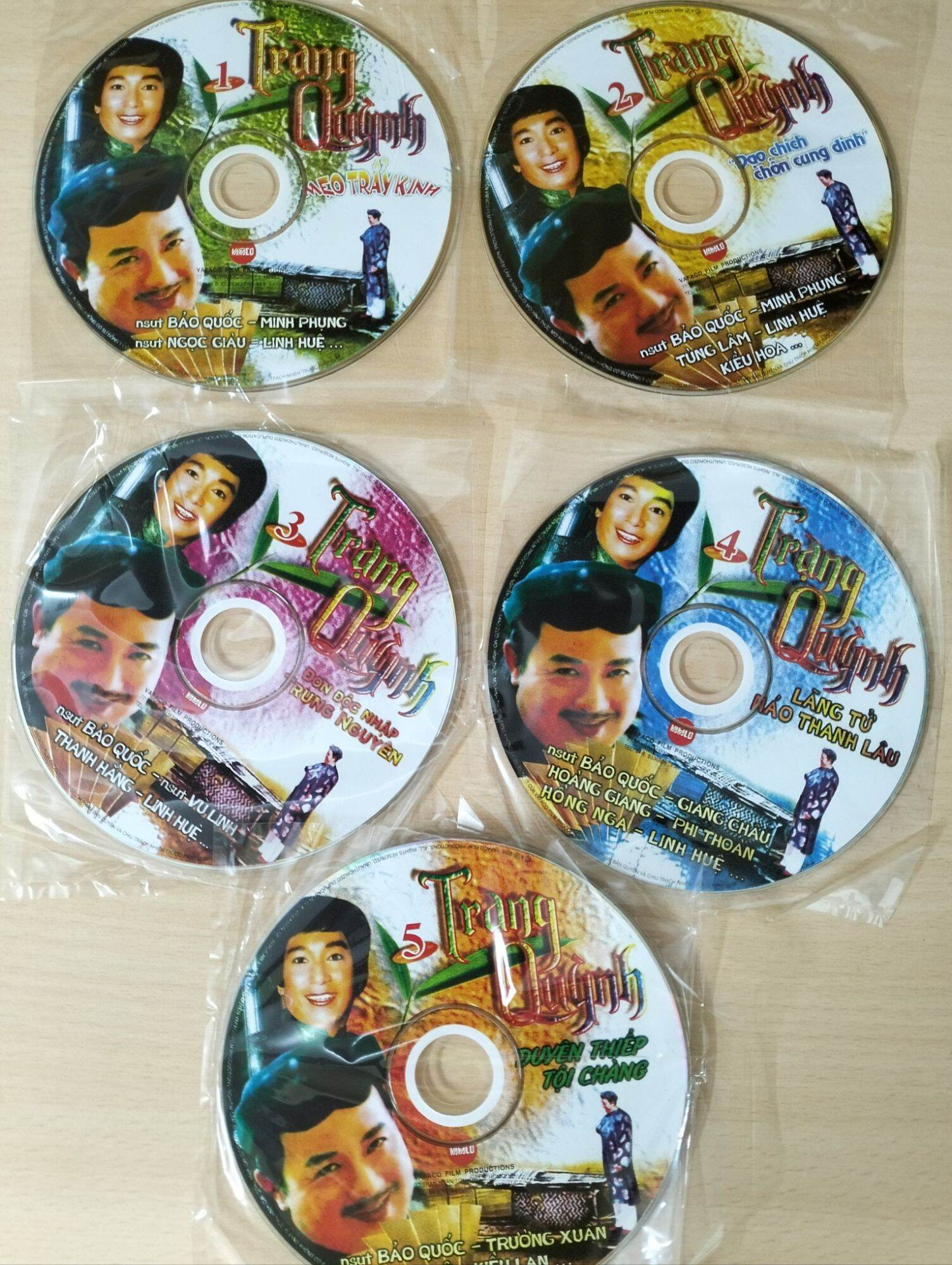 Bộ 5 đĩa CD cải lương - Trạng Quỳnh ( đĩa xanh )