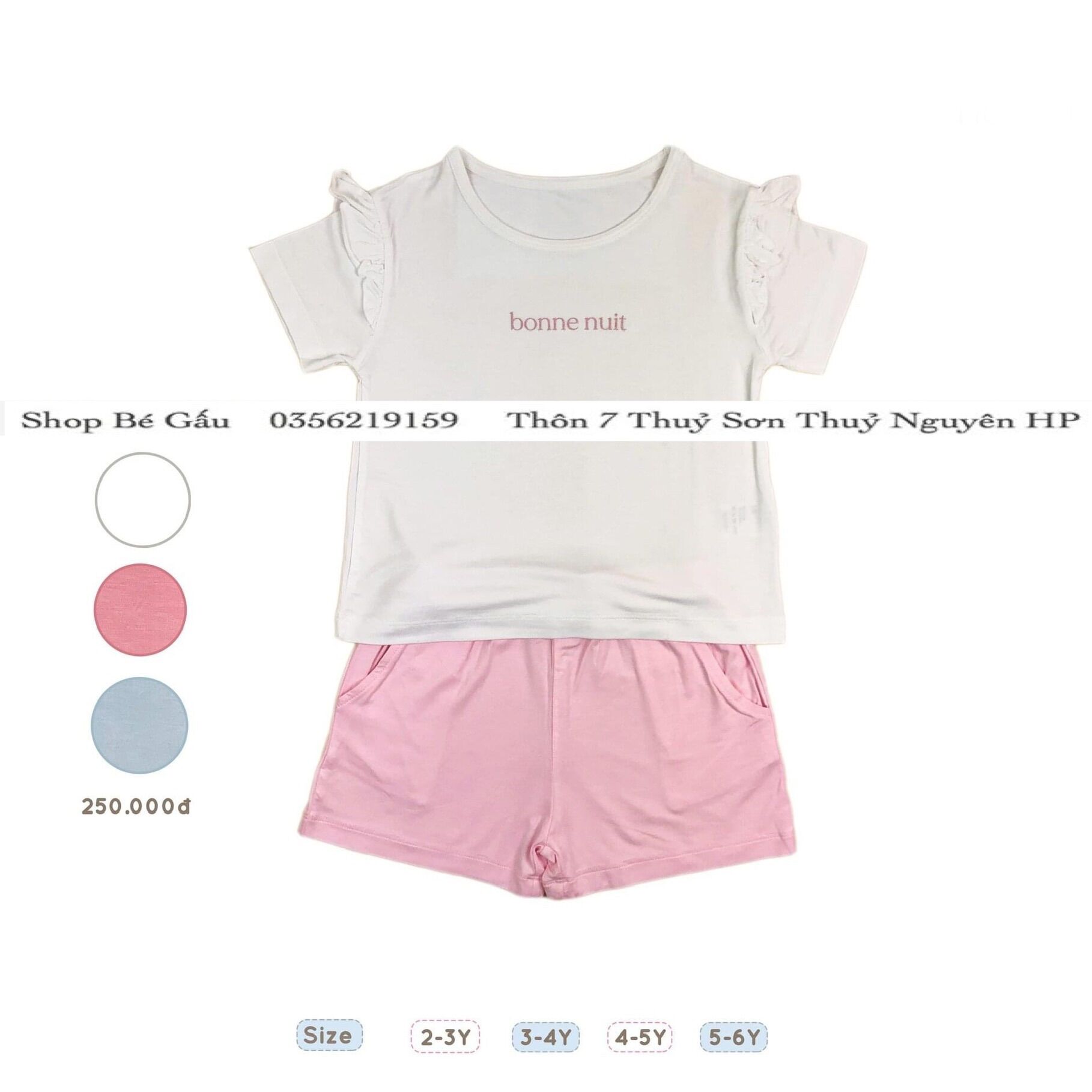 Bộ cộc kid Nous cho bé 2-6 tuổi