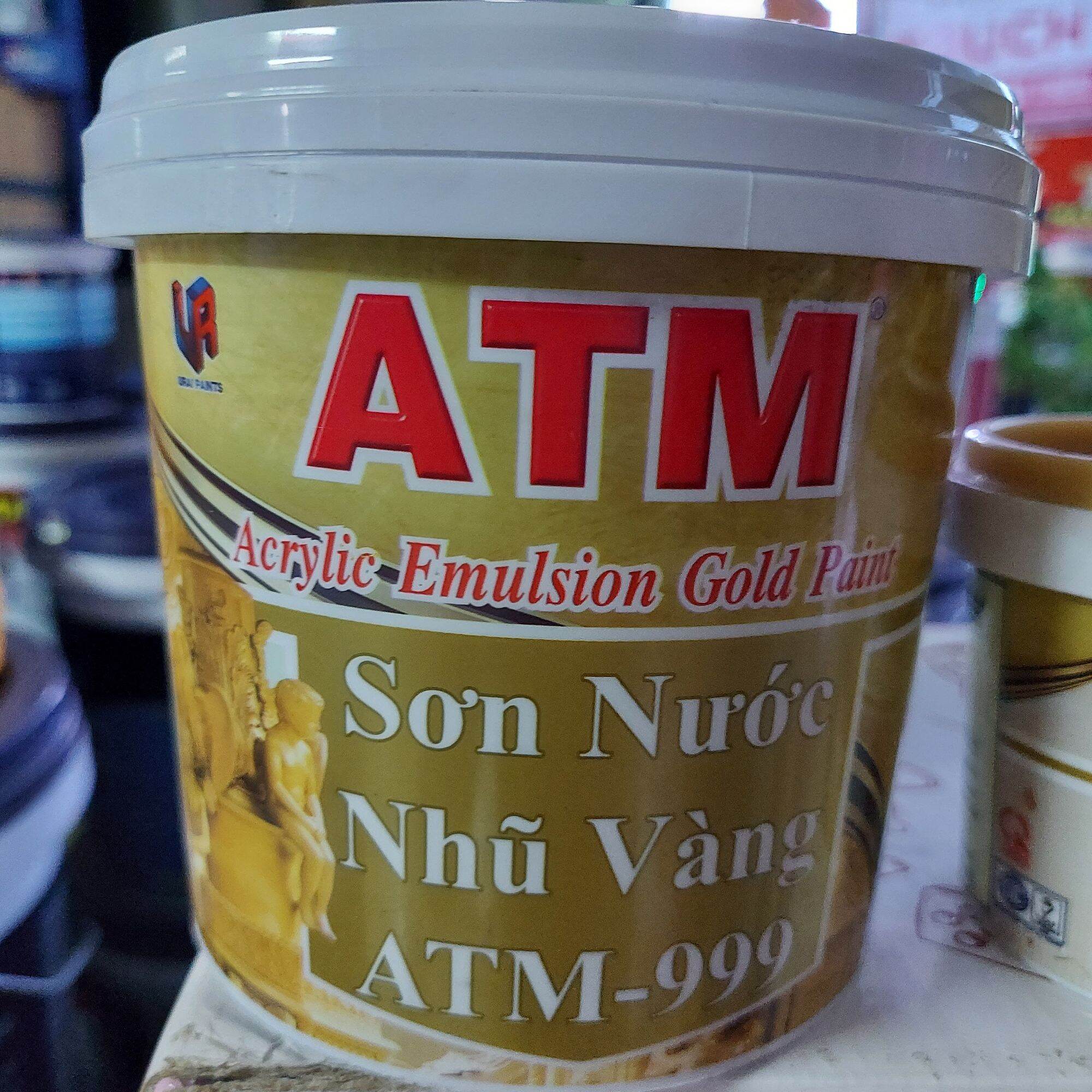 Sơn nước NHŨ VÀNG ATM-trang trí trần,sơn chậu,điểm nhấn,màu vàng đồng
